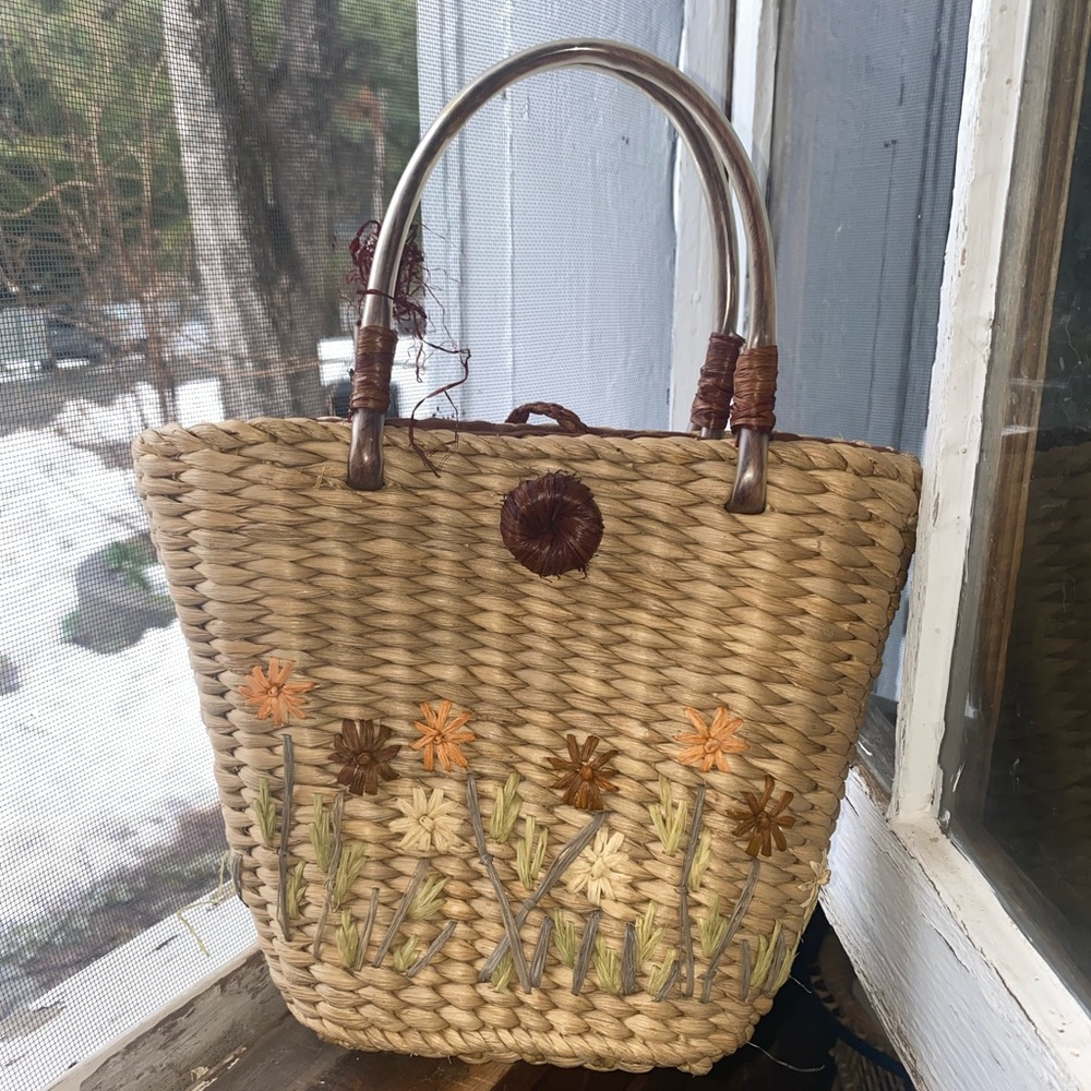 Cottage core woven purse